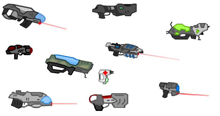 nearly all weapons from the game